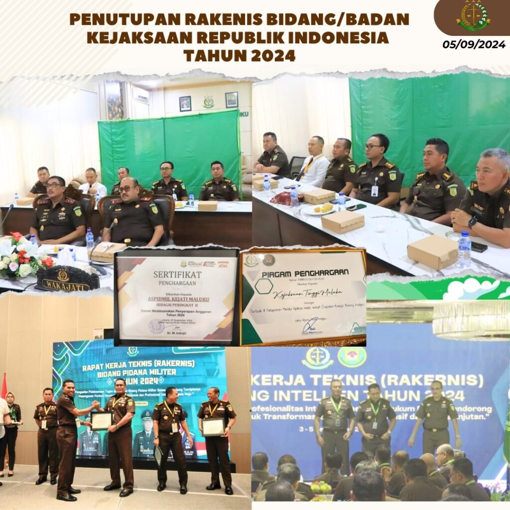 Kejati Maluku Dapat Peringkat Terbaik di Penutupan Rakernis
