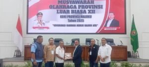 Sam Latuconsina Terpilih Aklamasi Ketum KONI Maluku