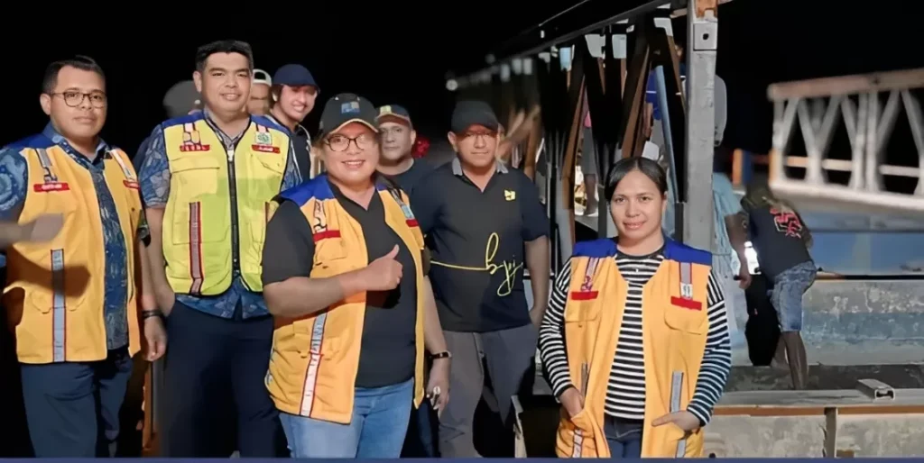Balai Jalan Bangun Jembatan Darurat  di SBT
