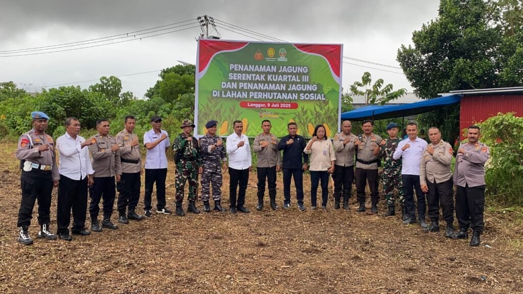 Polres Malra Tanam Jagung Serentak Dukung Ketahanan Pangan