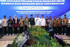 Gubernur Maluku Hadiri Teken Pinjam Pakai BMD Sekolah Rakyat