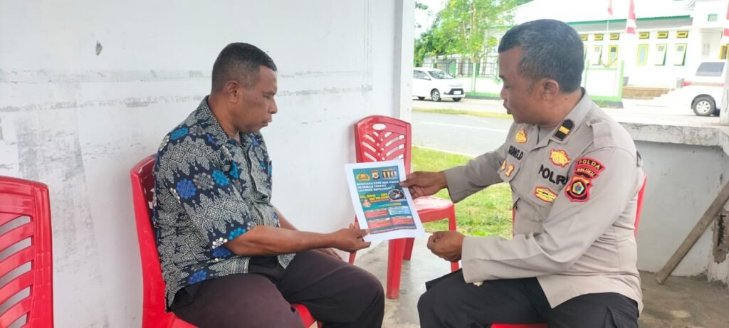 Polres Malra Latih Warga Laporkan Gangguan Kamtibmas Via 110