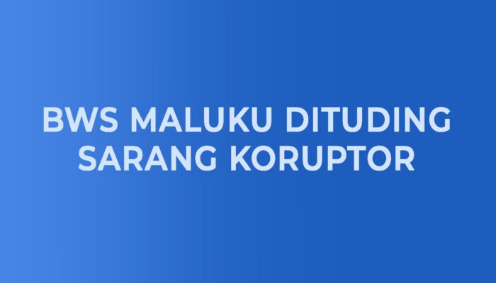 Demo Kedua, BWS Maluku Dituding Sarang Koruptor